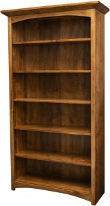 Mission Bookcase with Arched Trim