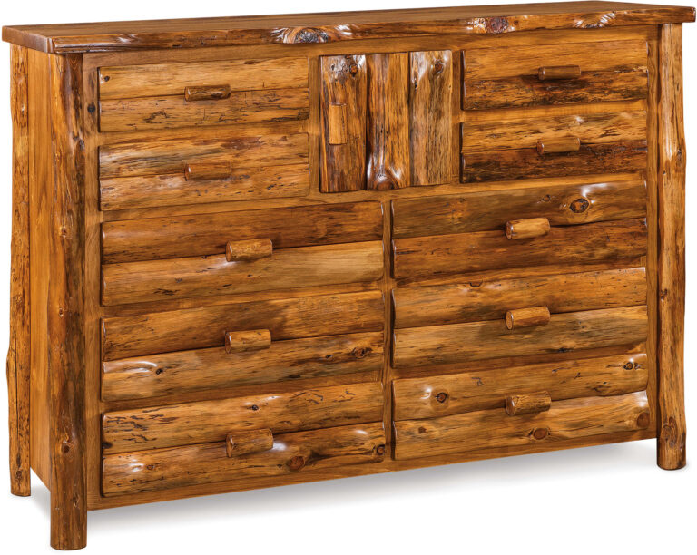 Amish Rustic Pine Large Dresser