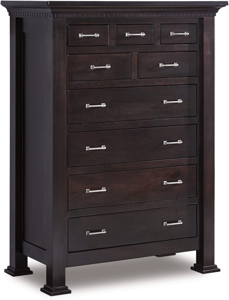 Empire Style Nine Drawer Chest