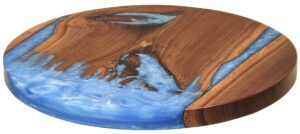 Lazy Susan with Blue River Epoxy