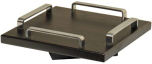 Square Lazy Susan with Rail
