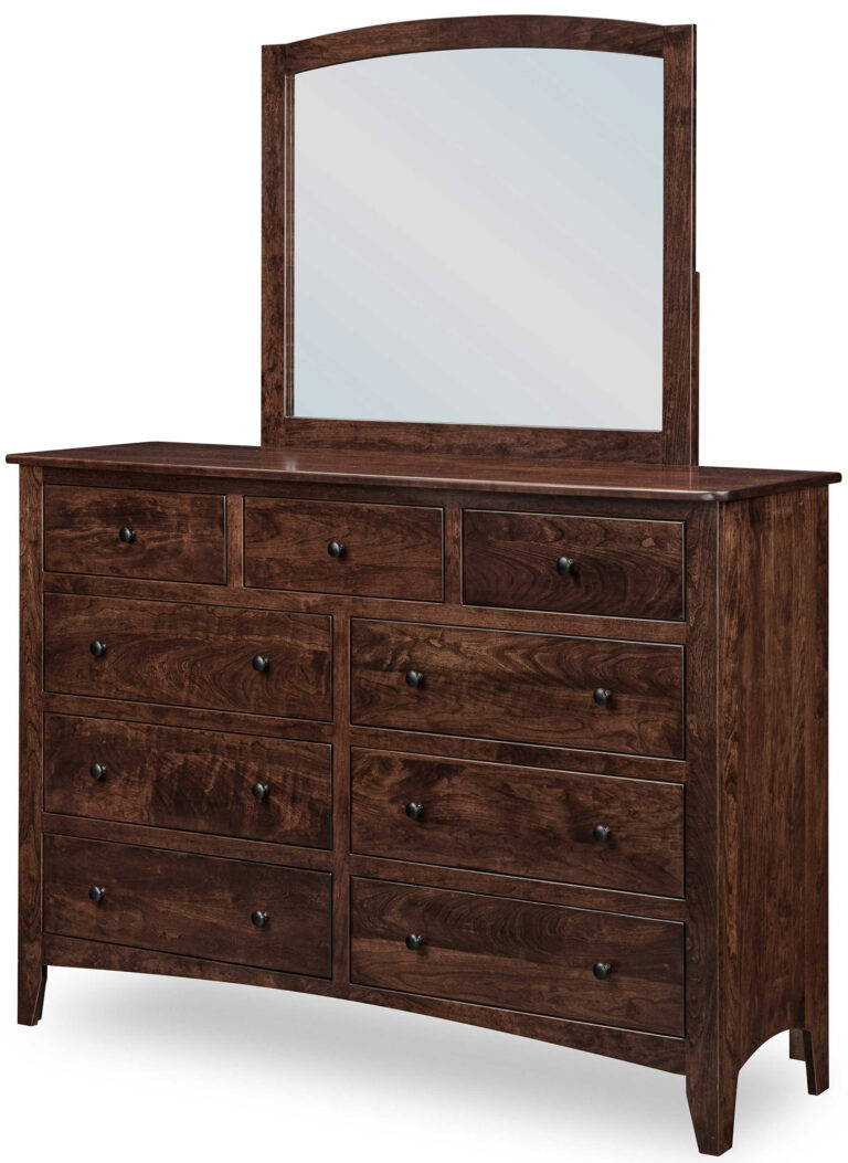 Amish Carlston Large Dresser with Mirror